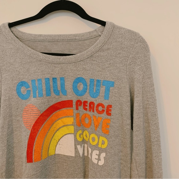Chaser Tops - chaser good vibes sweatshirt